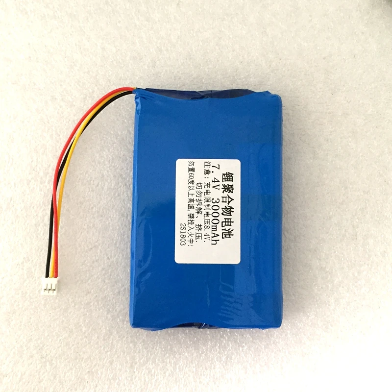 Polymer lithium battery 7.4V 3000mAh opera machine portable DVD mobile small TV EVD