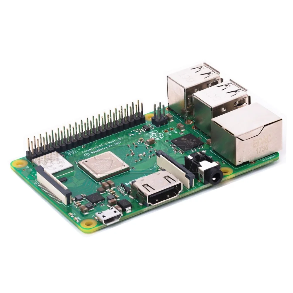 52Pi Raspberry Pi 3 Model B Plus (3B Plus / 3B+) 1.4GHz 64bit CPU 1GB RAM WiFi 2.4GHz 4.2 PoE, Free Gift - ABS Case Heatsink Fan