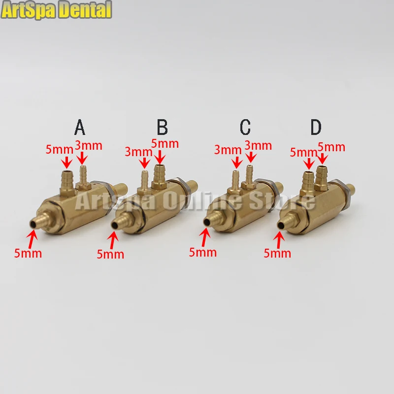 5PCS Dental Stuhl Einheit 4 Löcher Standard fuß ventil Rund Pedal 4 löcher fuß control schalter ventil