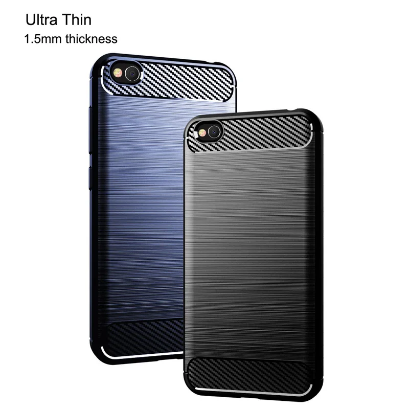 Esobest-soft TPU carbon fiber case for Xiaomi Redmi 6, 6A, note 6, 7 Pro, silicone case