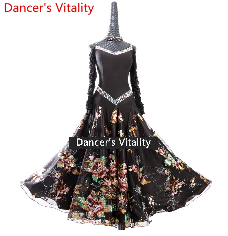 

Modern dance dress women ballroom dance competition dress waltz dance dress adult female performance dance big swing dress