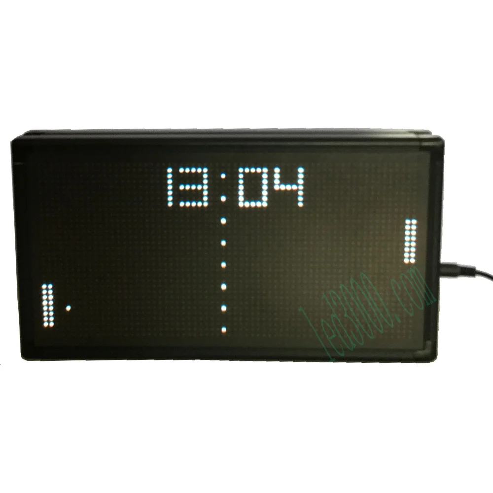 Hot sales Interest Jump ball LED clock desk clock white color real time LED display indoor clock high brightness matrix clock