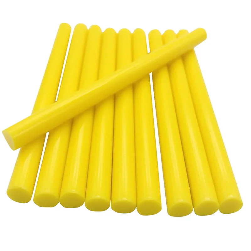 10 Pcs Yellow Color 7MM Hot Melt Glue Sticks  For  Electric Glue Gun Car Audio Craft Repair Sticks Adhesive Sealing Wax Stick