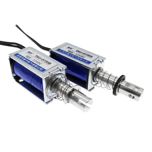 Imán eléctrico 12V 24V marco electroimán solenoide 0730S 0730B push & pull viaje 10mm