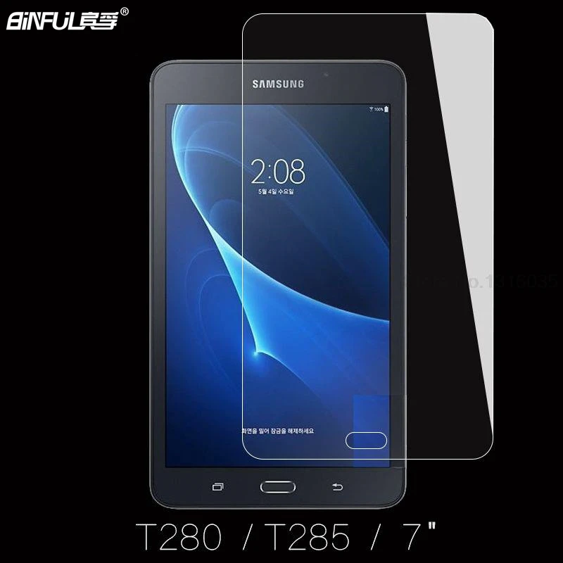 2pcs Tempered Glass Screen Protector For Samsung Galaxy Tab A / J Max 7.0 T280 T285 T288 HD Anti Shatter Tablet Protective Film