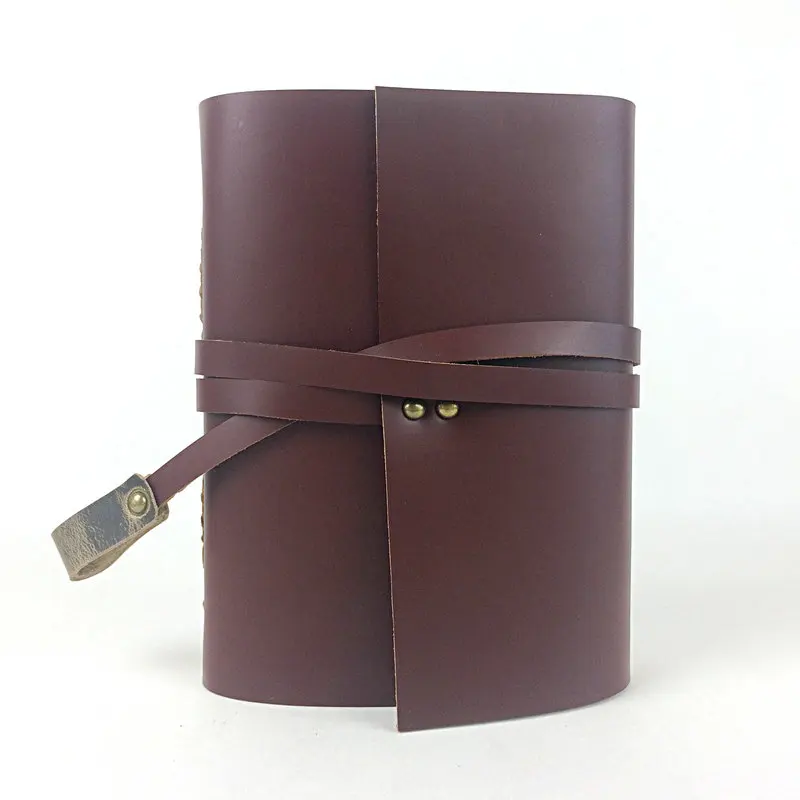 High Quality Genuine Leather Vintage Notebook Notepad Travel Journal Diary Book Creative Gift Handmade