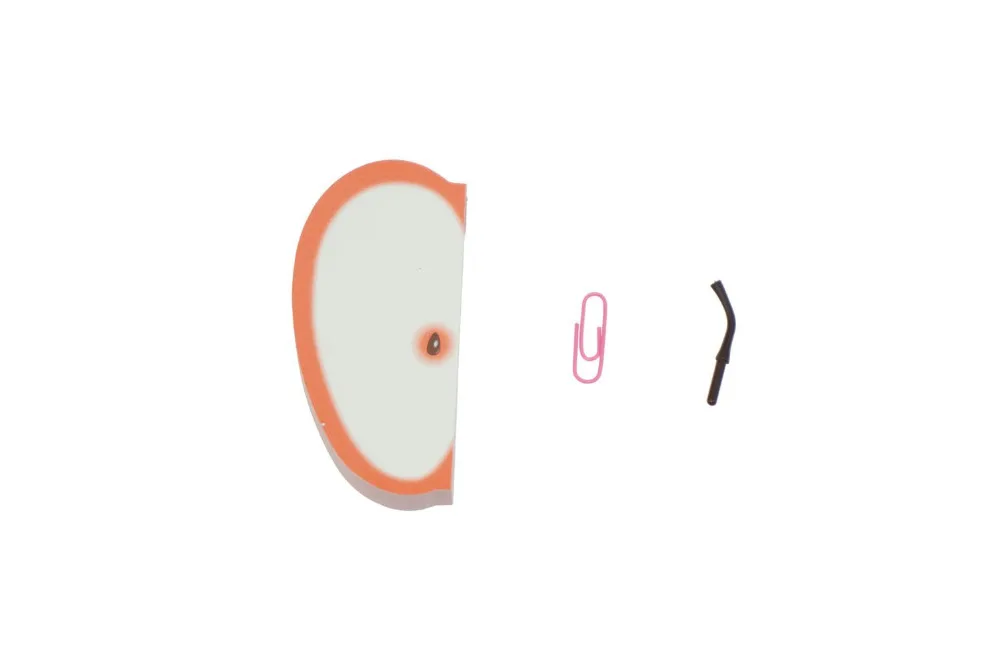 Leuke 3d Apple Vormige Sticky Paper Note, Draagbare Fruit Memo Pad, Rood