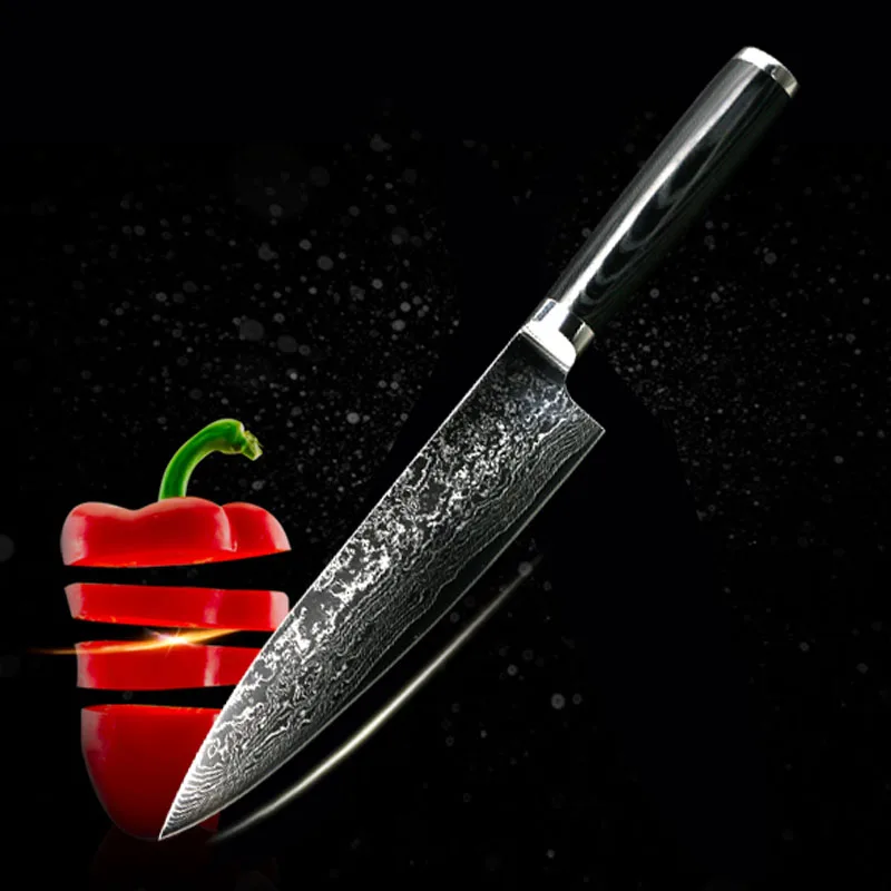 FINDKING new Mikata handle damascus knife 8 inch chef knife 71 layers damascus steel kitchen knives cooking tools