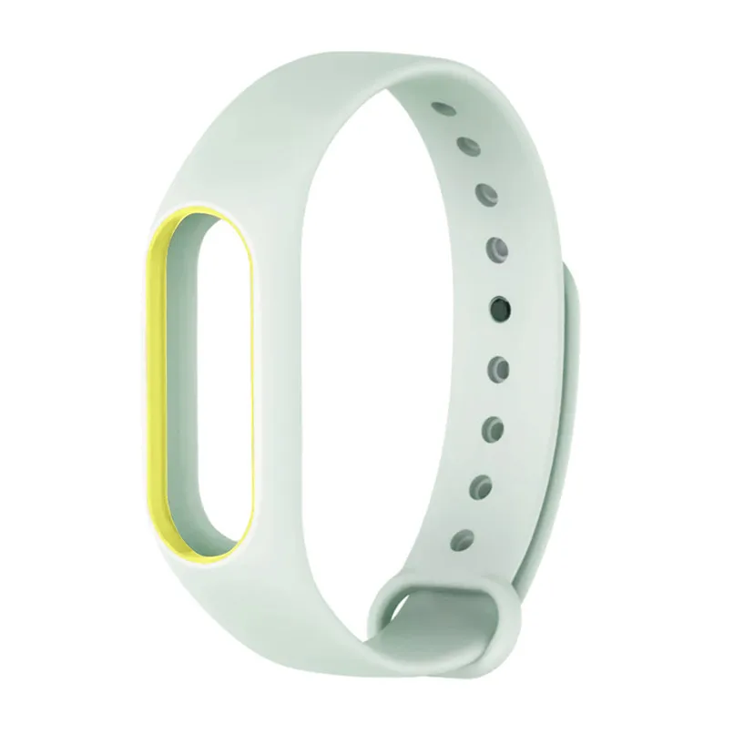 ZUCZUG For mi band 2 strap Luminous Silicon Soft Wrist Strap WristBand Replacement For XIAOMI MI Band 2