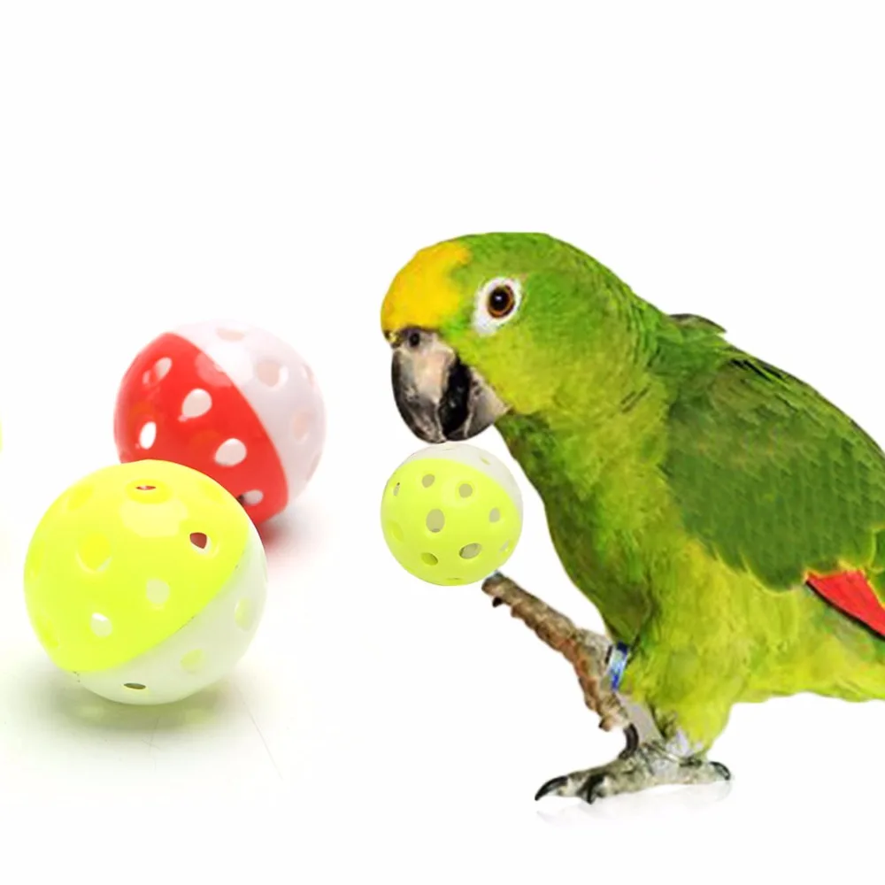 Pet Parrot Toy Bird Hollow Bell Ball For Parakeet Cockatiel Chew Fun Cage Toys