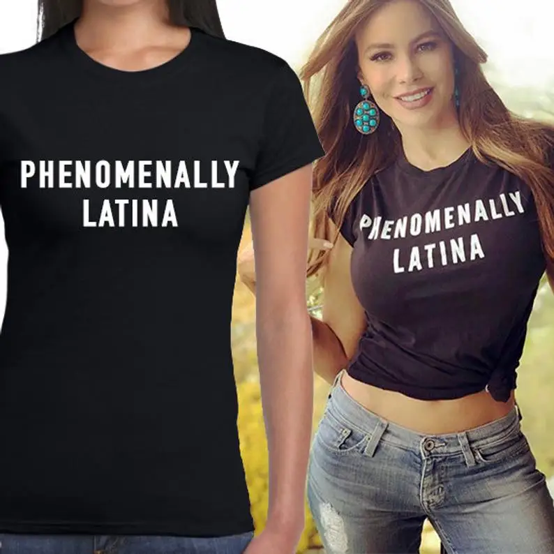 Skuggnas New Arrival Phenomenally Latina T-Shirt Girl tshirts Funny Slogan Tees Fashion Women Tumblr t shirts Summer Tops