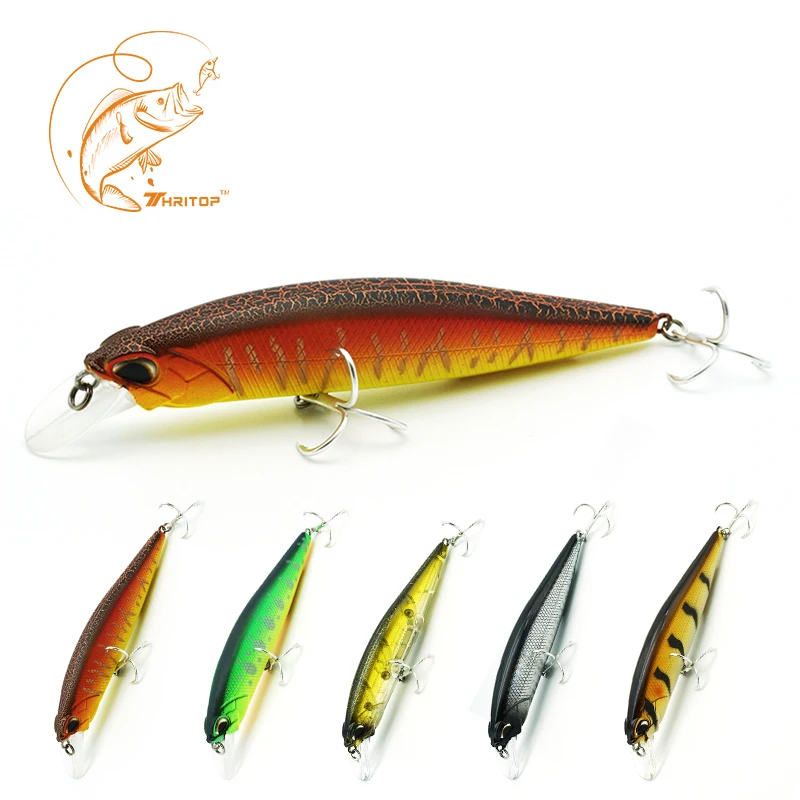 Thritop NEW Minnow Lure Professional Artificial Hard Bait TP078 5 Colors for Choose 11.3cm 14g Fishing Tackle Tools