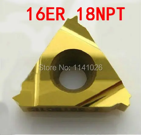 Inserções de rosqueamento externo 16er 18npt, inserções de torno indexável para suporte de torno com rosca