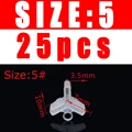 25 piezas tamaño 5