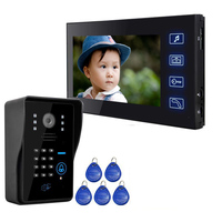 7 inch Wired Video Door Phone Doorbell System Kit with 1 Monitor 1 IR Camera