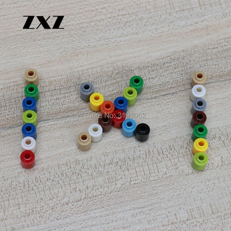 1000pcs Cylinder 1 x 1 Plastic Building Blocks Small Particles Brick Round 1 x 1 Open Stud 3062 Block 1 x 1 Bulk