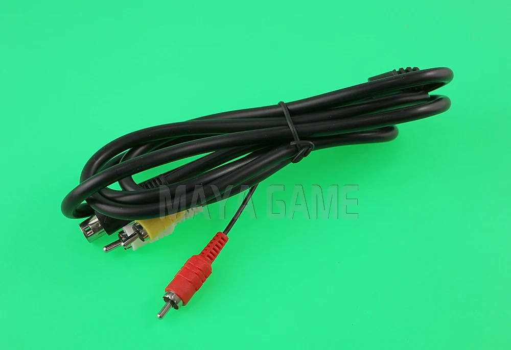 OCGAME رائجة البيع عالية الجودة 6FT 1800 مللي متر ريترو بت AV RCA الصوت والفيديو كابل ل Sega Genesis 2 3 II III اتصال الحبل