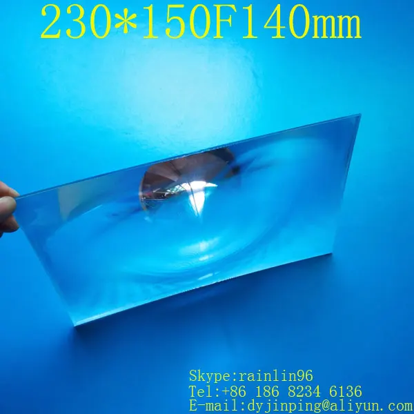 230*150 F140 condenser lens for 8.9 inch diy projector fresnel lens free shipping