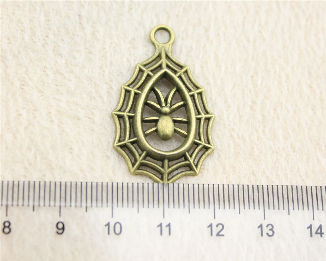 33pcs/lot 35*20mm ancient bronze Spider Cobweb charm Pendants DIY jewelry for bracelet necklace earring