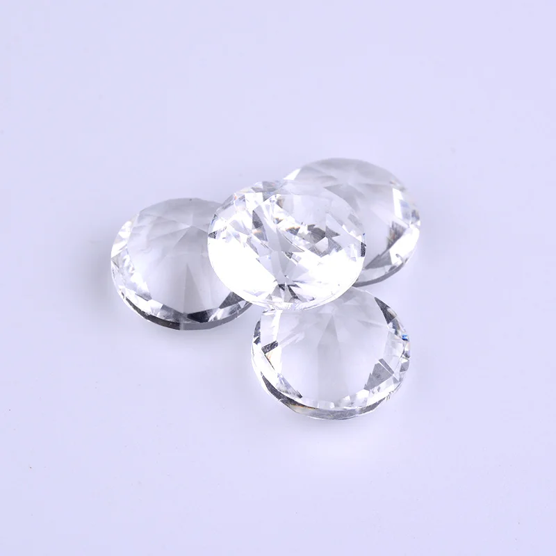 JUNAO 6 8 10 12 16 18 20 25mm Clear Transparent Glass Diamond Rhinestone Applique Round Point Back Beads Crystal Strass Crafts