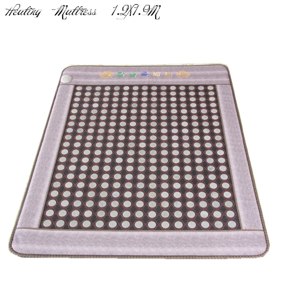 

2019 Nice Bottom Heated Jade Mat Infrared heating health care sleeping mat jade massage mattress physical therapy mat 1.2X1.9M