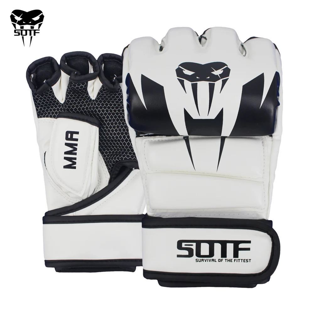 SOTF white MMA Venomous snake Multicolor Boxing gloves MMA gloves Tiger Muay Thai muay thai boxing fight glove Sanda pads box