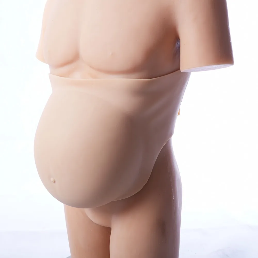 

2-10 month silicone False pregnancy 7900g super big fake pregnant belly realistic silicone stomach tummy twins 8~10 month