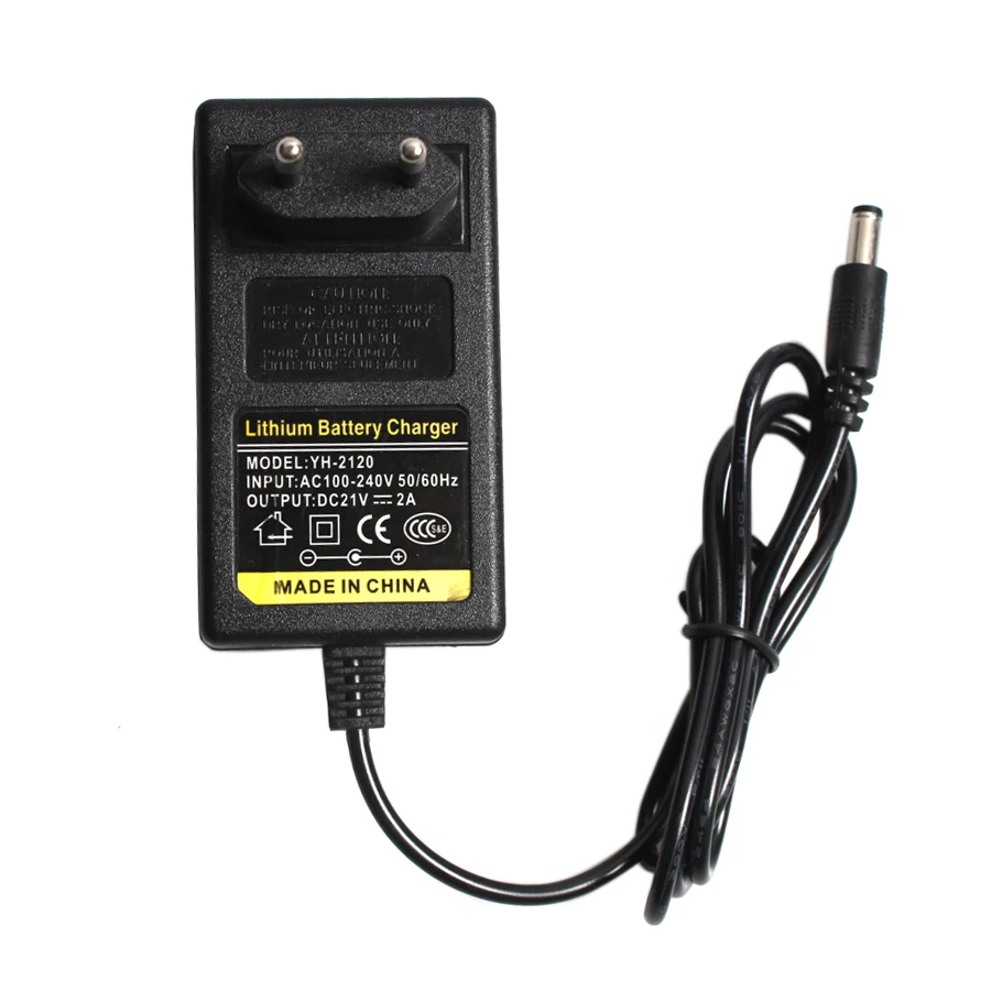 16.8V 2A 21V 1A 12.6V 1.5A 8.4V 2A 18650 Pin Lithium Sạc DC 5.5MM * 2.1MM 110-220V Lithium Pin Li-ion Sạc Tường