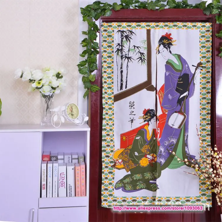 Japanese Style Classical Women Curtain Decoration Knitting Taiwan Feng Shui Good Fortune