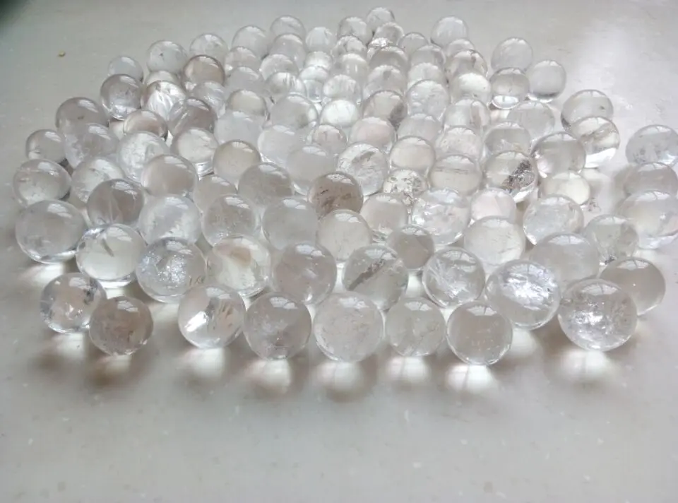 

25pcs Natural Clear Quartz Crystal Sphere Ball China 500g