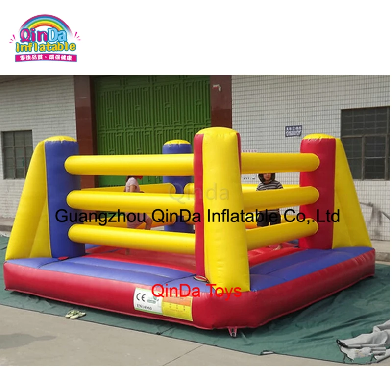 Funning Interactieve Opblaasbare Bouncy Boksen Ring Arena/Opblaasbare Wrestling Ring Games For Sale