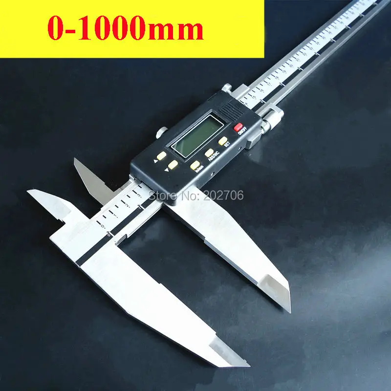 1000mm 40inch  Digital Caliper 0-1000mm 800mm 600mm Double knife jaw Heavy duty digital vernier caliper micrometer thick gauge