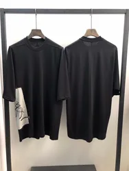Owen Seak Men T Shirt 100%Cotton Gothic Style Men's Clothing Oversize Tops Tees Summer Women Tees Black T Shirt