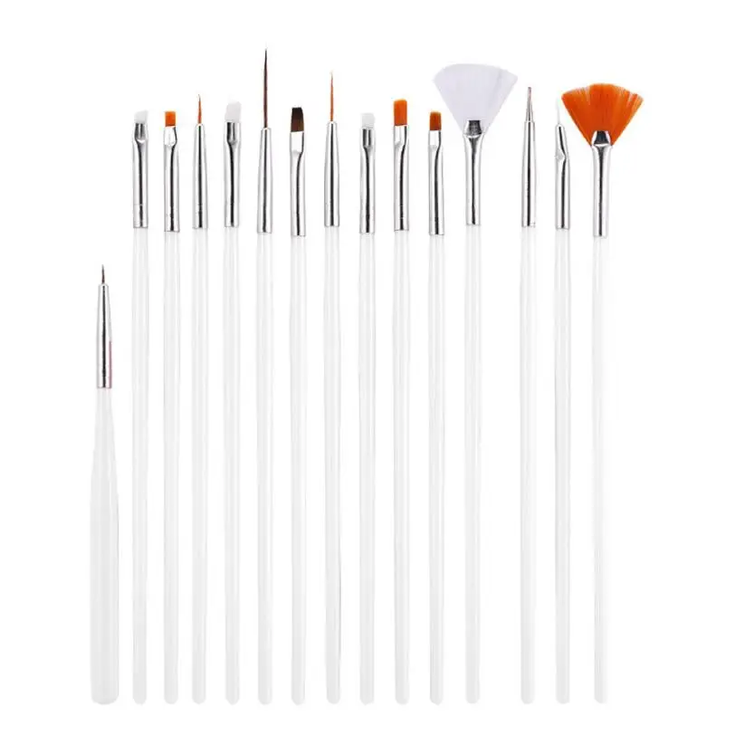 

Original 15pcs nail art painting brushes Set Dotting Painting Drawing Nail Art Polish Brushes Tools Gel Pen 50sets Free DHL/EMS