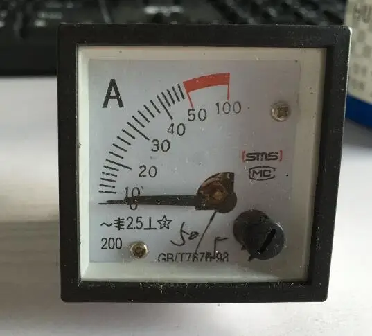 

SQ48 AC 0-5A/10A /20A/ 50A/ 100A Analog Panel ammeter pointer type current meter