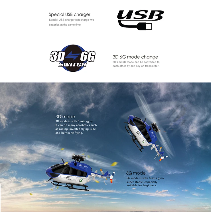 Original WLtoys XK K124 EC145 6CH Brushless Motor 3D 6G System RC Helicopter RTF Compatible With FUTABA S-FHSS