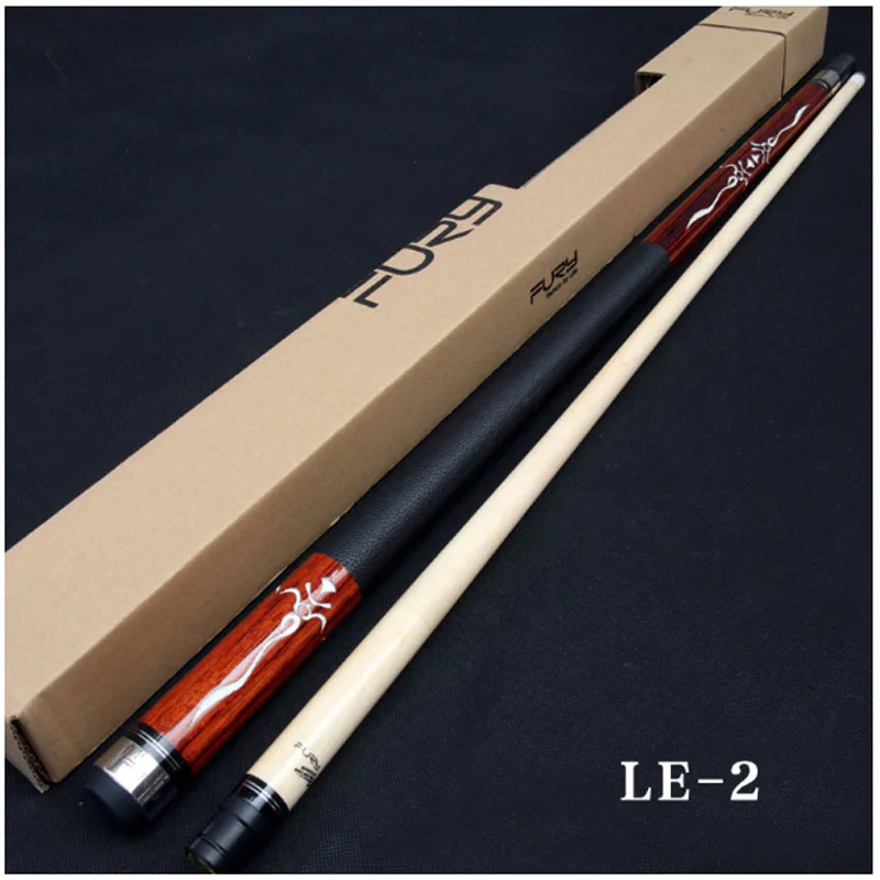 Fury Maple Pool Cues 13mm/11.75mm Tips Leather Handle Billiard Pool Cue China 2018