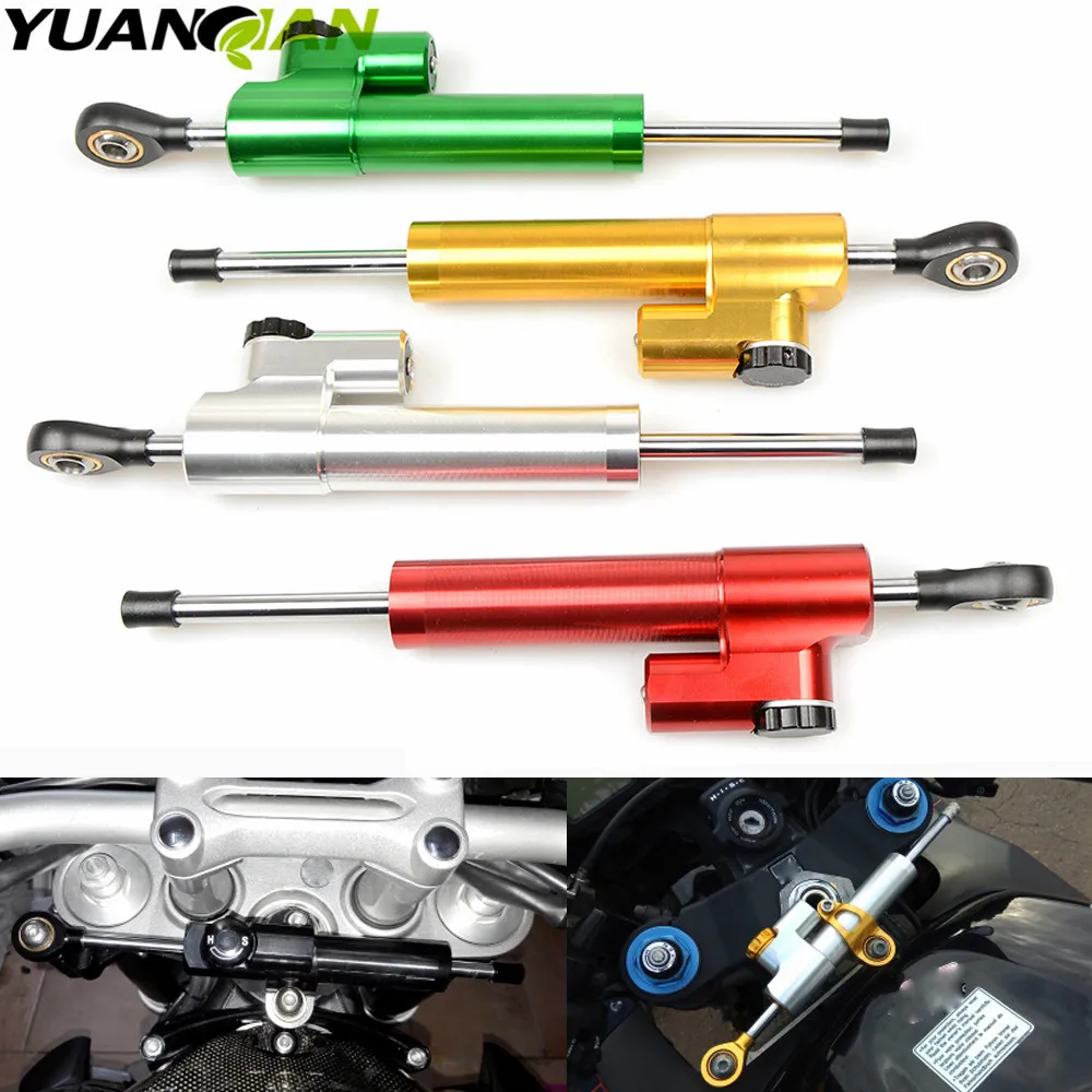 Universal CNC aluminum Steering Stabilizer Damper Linear Reversed Safety Control For kawasaki z750  Z1000SX  Z800 Z 800 Zephyr