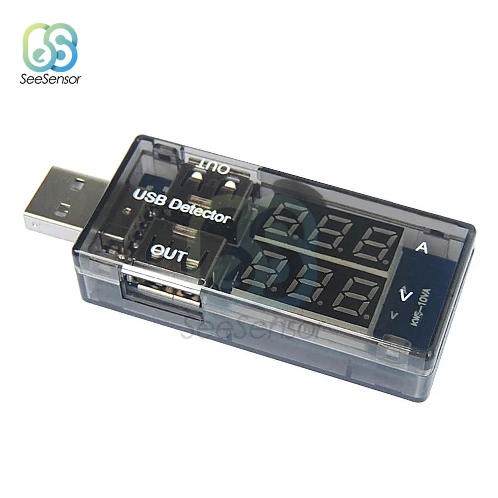 USB Charging Battery Voltmeter Ammeter Digital Dual Display Charger Doctor Ampermeter Current Meter USB Detector Smart Function