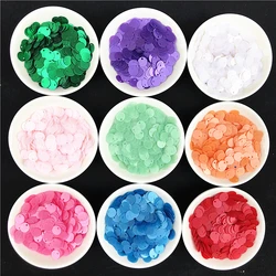 1 Pack Multi Size 6mm 8mm 10mm Flat Round Sequins Matte Glitter PVC Sequin Paillettes for Women Garments Accessories