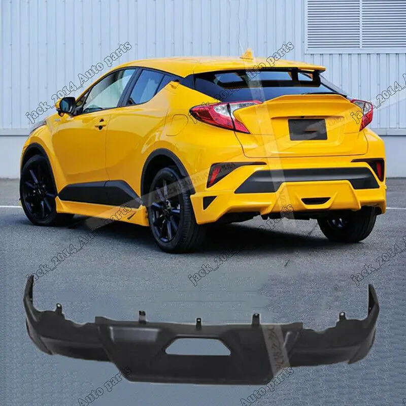 ABS Rear Bumper Diffuser Lip Spoiler 1pcs Fit for Toyota CHR C-HR 2016 2017 2018