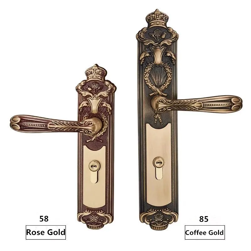 85CM DOOR THICKNESS 35-55MMDOOR HANDLE BRASS LOCK WITH 70MM KEY LOCK