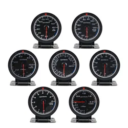 Dynoracing turbo boost gauge bar ,water temperature,oil temperature ,oil pressure ,tachometer ,volt ,exhaust gas gauge