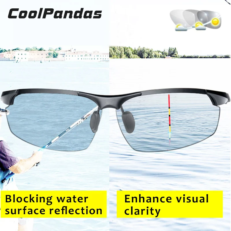 Photochromic HD Sunglasses Men Polarized Chameleon Glasses Fishing Driving Shades Sun Glasses Male Day Night oculos gafas lentes