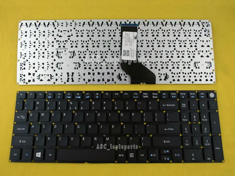 NEW US English Keyboard For Acer Aspire E5-573G E5-573T E5-573TG E5-722 E5-772 E5-772G Laptop Black