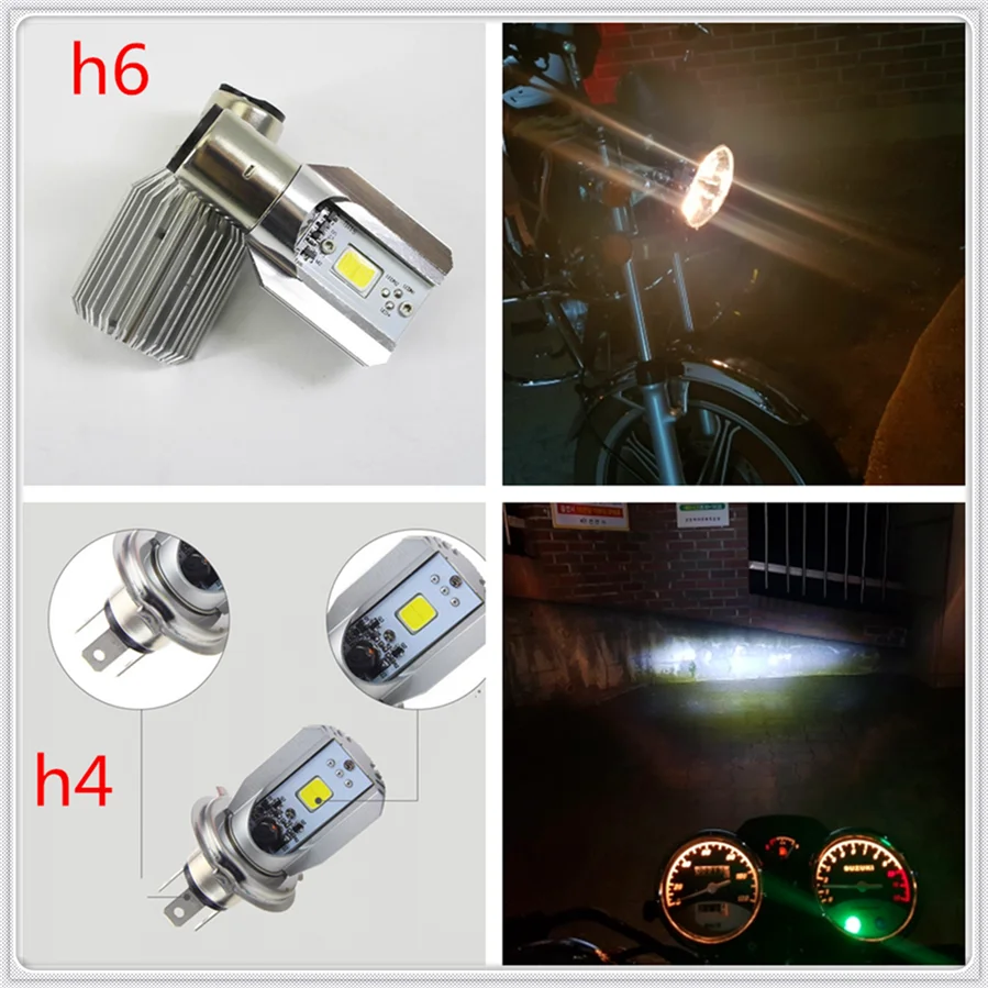 Led Motorcycle Headlight lamp Bulb H6 h4 6000k Light ATV for SUZUKI S HAYABUSA GSXR1300 M DL650 VSTROM