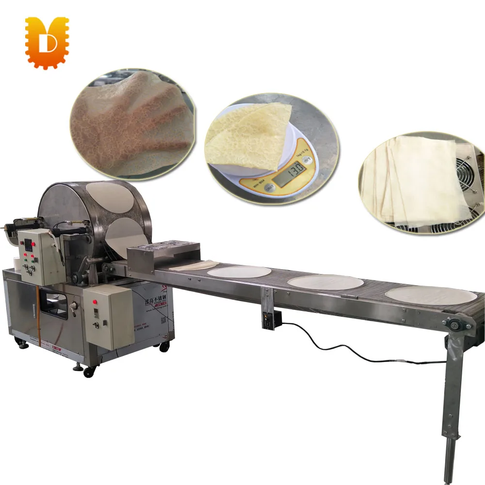 Hot Sale Square spring roll wrapper machine lumpia pastry sheet machine