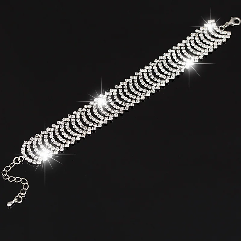 Brand Design 2016 Fashion Jewelry sliver Bracelet  Austrian Crystal Bracelet Women's Bracelets Wedding Jewelry #B075