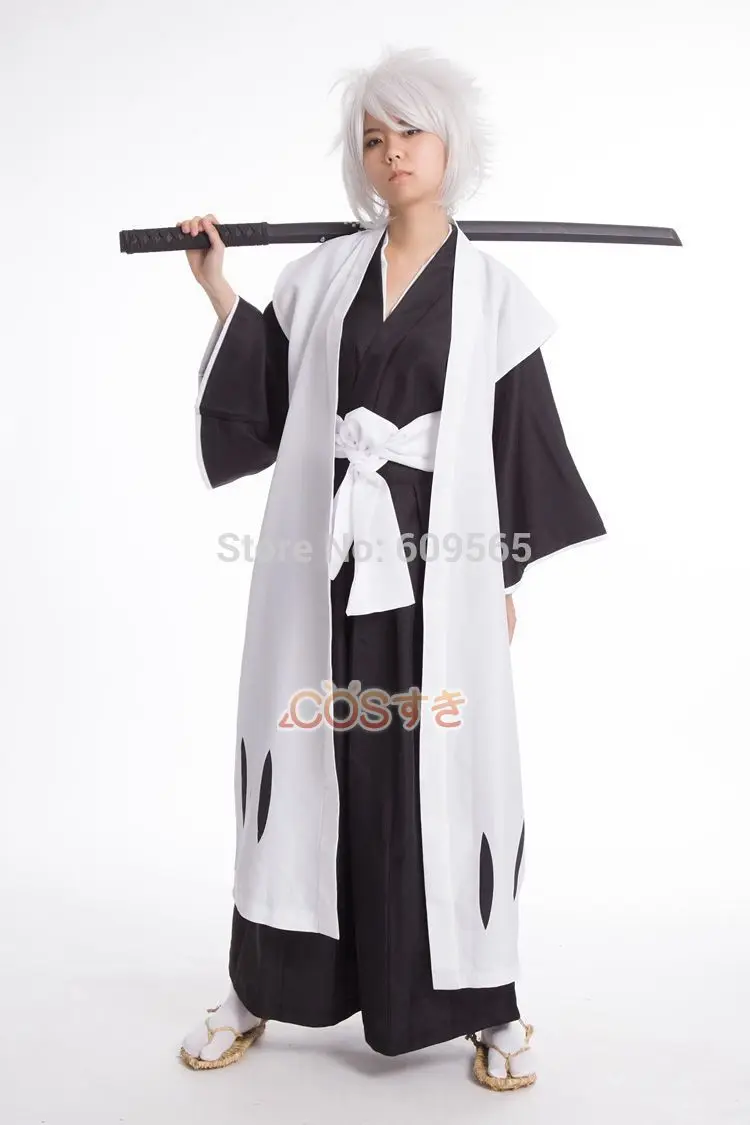 

Japanese Anime 10th Division Toshiro Hitsugaya Adult Party Halloween Costumes For Men Custom Wholesale