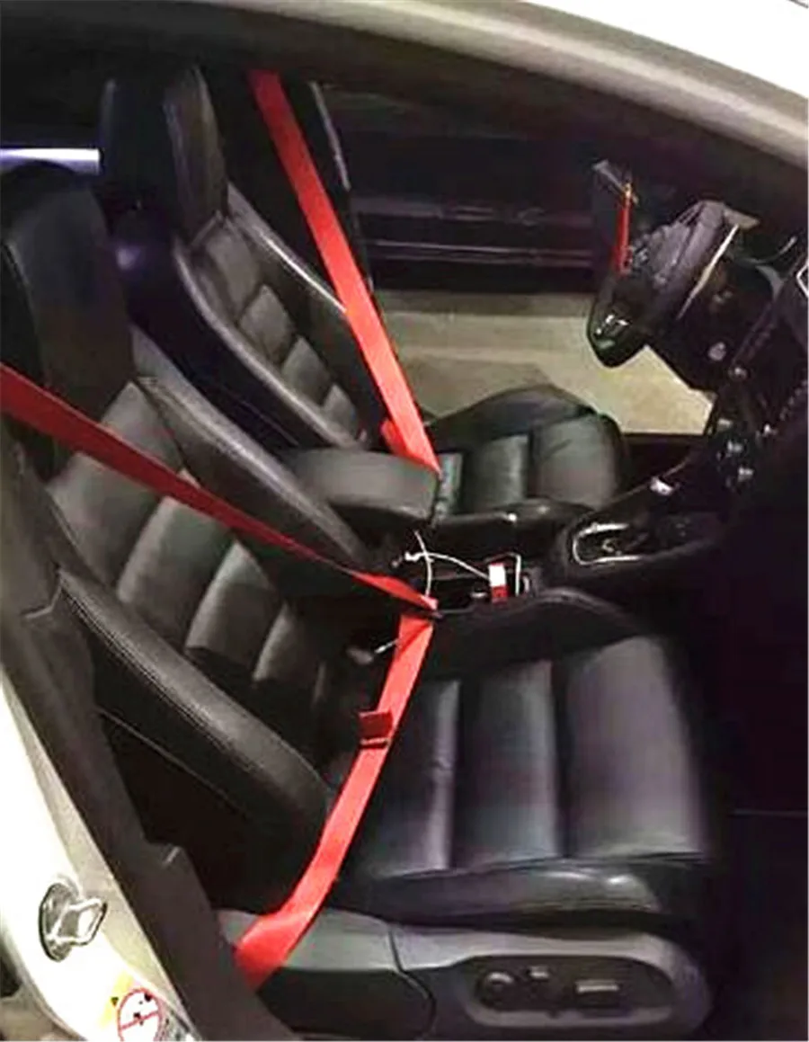 4 Custodie In Silicone Rosso Per Fibbia Cintura Di Sicurezza – Protezione Antigraffio E Anti Rumore Per Auto